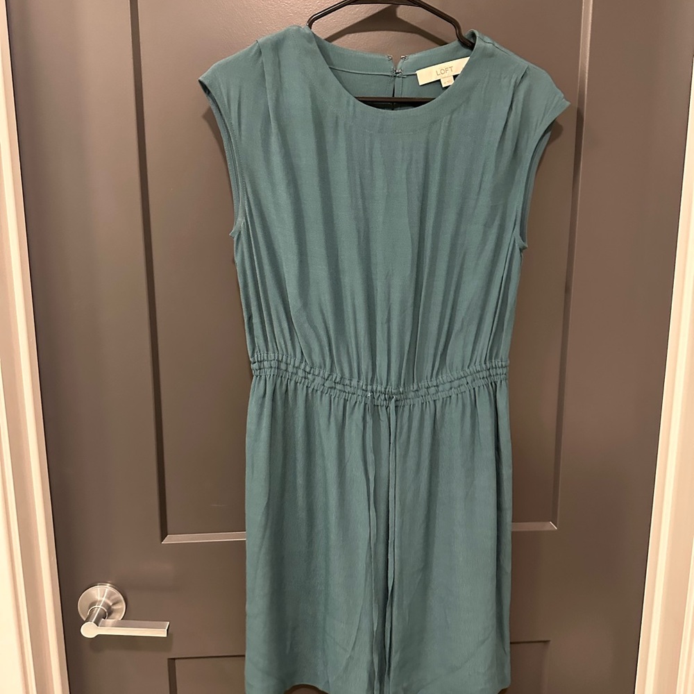 LOFT Teal Midi Dress